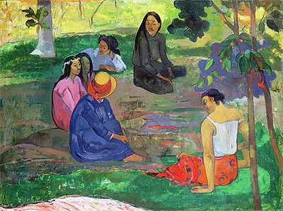 Les Parau Parau (The Gossipers), 1891 | Gauguin | Painting Reproduction