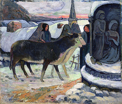 Christmas Night (The Blessing of the Oxen) | Gauguin | Painting Reproduction