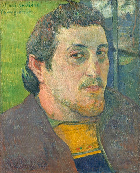 Self-Portrait Dedicated to Carrière, c.1888/89 | Gauguin | Painting Reproduction