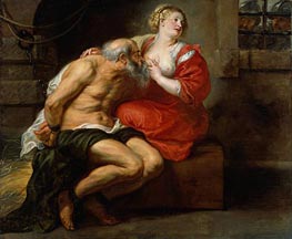 Cimon and Pero, c.1630 by Rubens | Painting Reproduction
