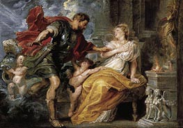 Mars and Rhea Silvia, c.1616/17 by Rubens | Painting Reproduction