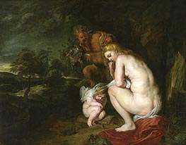 Venus Shivering (Venus Frigida), 1614 von Rubens | Gemälde-Reproduktion