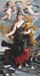 Marie de Medici as Bellona, c.1622/25 by Rubens | Painting Reproduction