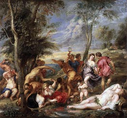 The Andrians, Undated by Rubens | Painting Reproduction