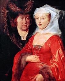 Ansegisus und Hl. Bega, c.1612/15 von Rubens | Gemälde-Reproduktion