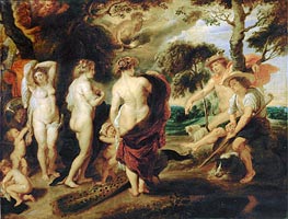 The Judgement of Paris, undated von Rubens | Gemälde-Reproduktion