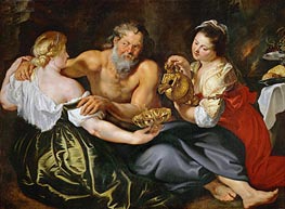 Lot and His Daughters | Rubens | Gemälde Reproduktion