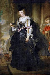 Helene Fourment with Carriage, undated by Rubens | Painting Reproduction