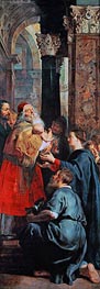 Presentation in the Temple (Descent from Cross Altarpiece - Right Panel), c.1611/14 by Rubens | Painting Reproduction
