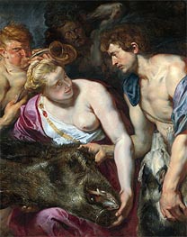 Atalanta and Meleager, c.1616 by Rubens | Painting Reproduction