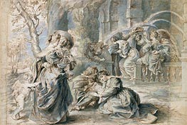 The Garden of Love (Left Part) | Rubens | Gemälde Reproduktion