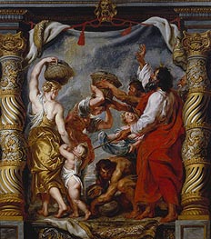 The Gathering of the Manna | Rubens | Gemälde Reproduktion
