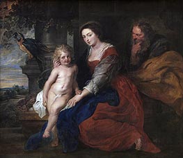 Holy Family with Parrot | Rubens | Gemälde Reproduktion
