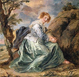 Hagar in the Desert | Rubens | Painting Reproduction