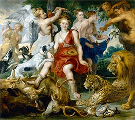 Coronation of Diana, c.1624 by Rubens | Painting Reproduction