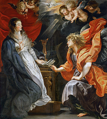 The Annunciation, 1609 | Rubens | Gemälde Reproduktion