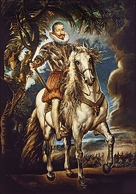 Equestrian Portrait of the Duke of Lerma, 1603 | Rubens | Gemälde Reproduktion