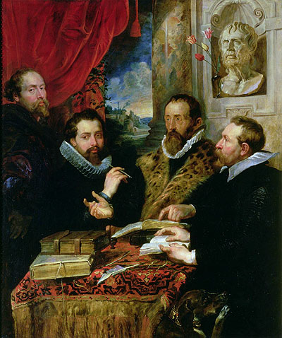 The Four Philosophers (Giusto Lipsius and His Pupils), c.1611/12 by Rubens | Painting Reproduction