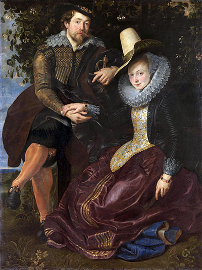 Rubens und Isabella Brant in der Geißblattlaube, c.1609/10 | Rubens | Gemälde Reproduktion