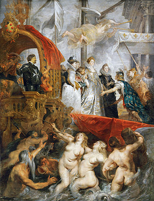 The Arrival of Marie de Medici in Marseilles, 3rd November 1600, c.1621/25 | Rubens | Gemälde Reproduktion