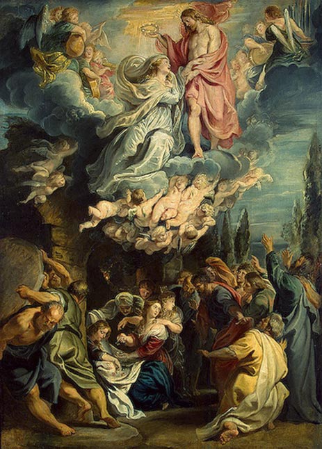 The Coronation of the Virgin, c.1609/11 | Rubens | Painting Reproduction