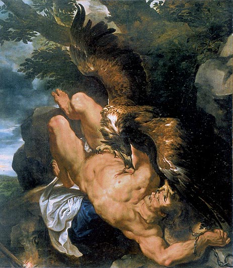 Prometheus Bound (Rubens and Snyders), c.1610/11 | Rubens | Painting Reproduction