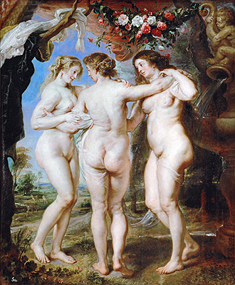 The Three Graces, 1639 | Rubens | Gemälde Reproduktion