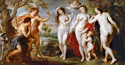 The Judgement of Paris, c.1639 | Rubens | Painting Reproduction