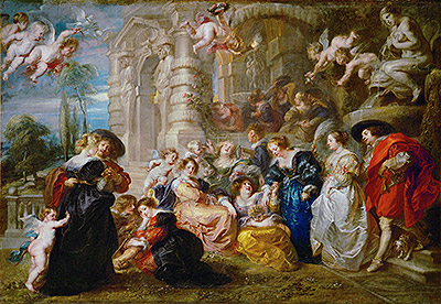 Garden of Love, c.1633 | Rubens | Gemälde Reproduktion