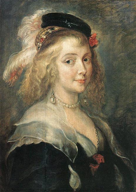 Porträt von Helena Fourment | Rubens | Gemälde Reproduktion