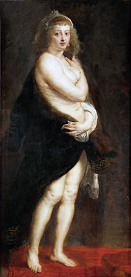 Helena Fourment im Pelz (Het Pelsken) | Rubens | Gemälde Reproduktion