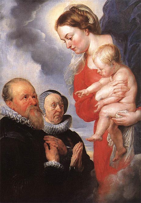 Jungfrau und Kind, c.1608/21 | Rubens | Gemälde Reproduktion