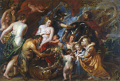 Minerva Protects Pax from Mars (Peace and War), c.1629/30 | Rubens | Gemälde Reproduktion