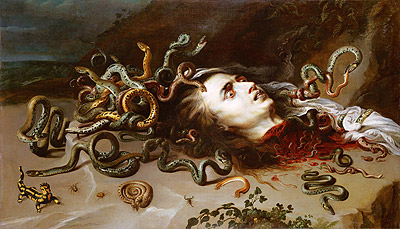 The Head of Medusa, c.1617/18 | Rubens | Painting Reproduction