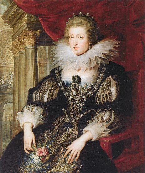 Porträt von Anne von Österreich | Rubens | Gemälde Reproduktion