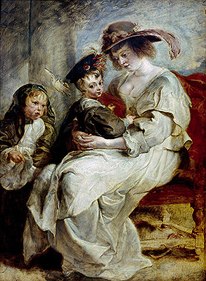 Helena Fourment mit ihren Kindern | Rubens | Gemälde Reproduktion