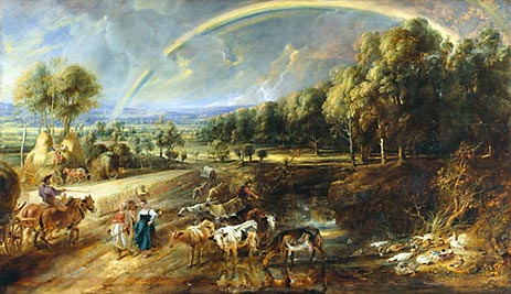 The Rainbow Landscape, c.1636/37 | Rubens | Gemälde Reproduktion