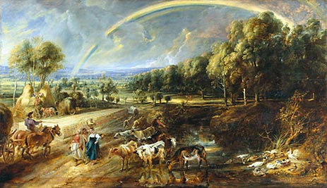 The Rainbow Landscape, c.1636/37 by Rubens | Painting Reproduction