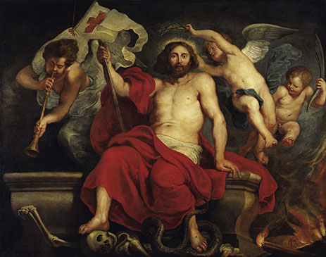 Christ Triumphant over Sin and Death, c.1615/22 | Rubens | Painting Reproduction