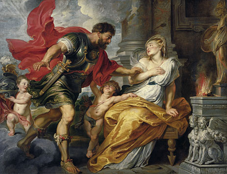 Mars and Rhea Silvia, c.1616/17 | Rubens | Painting Reproduction