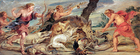 The Hunt of Meleager and Atalanta, c.1628 | Rubens | Gemälde Reproduktion