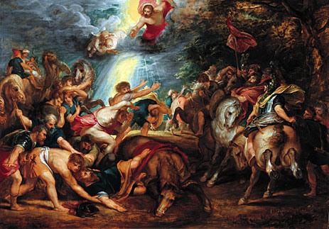 Die Bekehrung des heiligen Paulus | Rubens | Gemälde Reproduktion