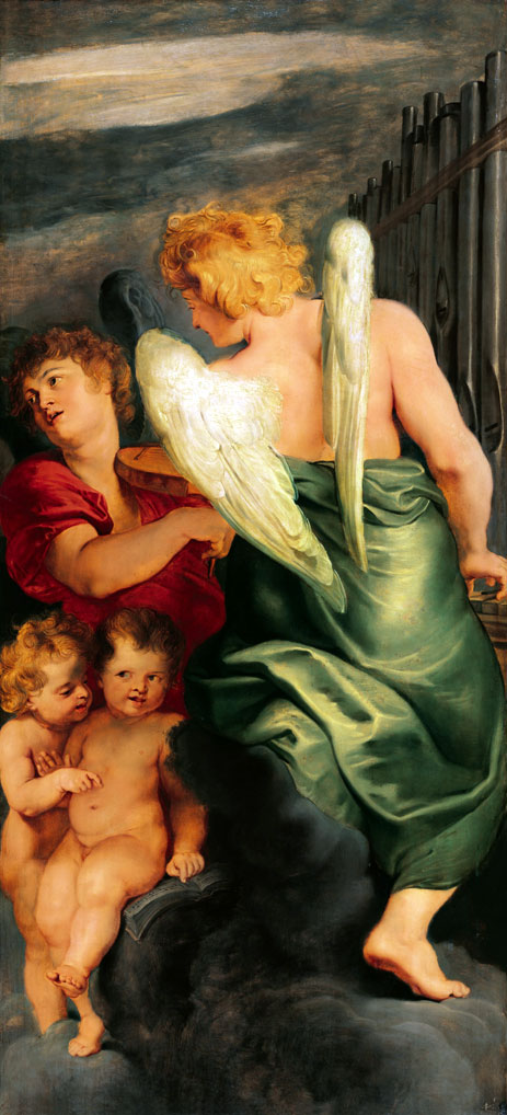 Four Music Making Angels, c.1615/20 | Rubens | Gemälde Reproduktion