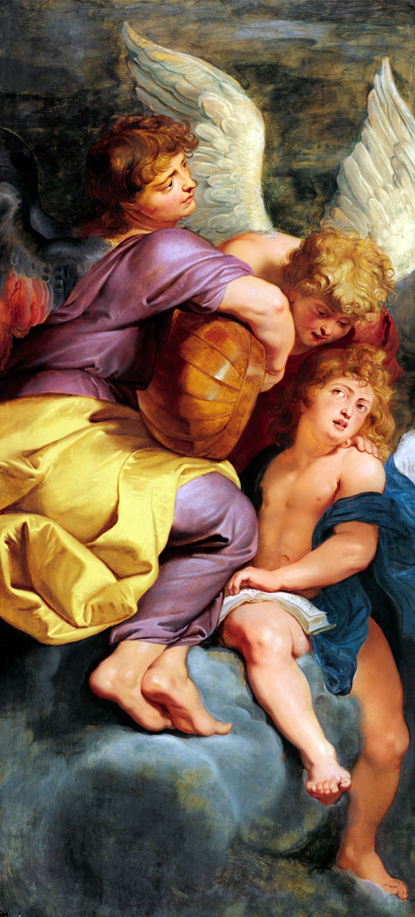 Drei musizierende Engel | Rubens | Gemälde Reproduktion