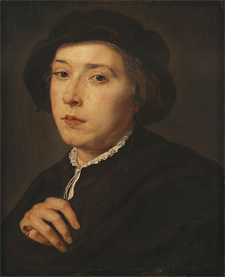 Young Man with a Black Cap, 1615 | Rubens | Gemälde Reproduktion