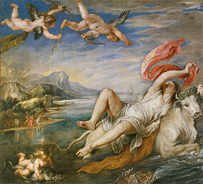 The Rape of Europa, 1628 | Rubens | Gemälde Reproduktion