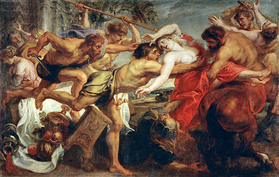 The Rape of Hippodame (Lapiths and Centaurs) | Rubens | Painting Reproduction