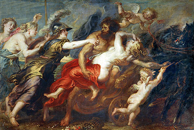 Der Raub der Proserpina, c.1636/38 von Rubens | Gemälde-Reproduktion