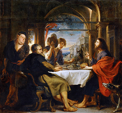 The Dinner at Emmaus, 1638 by Rubens | Painting Reproduction