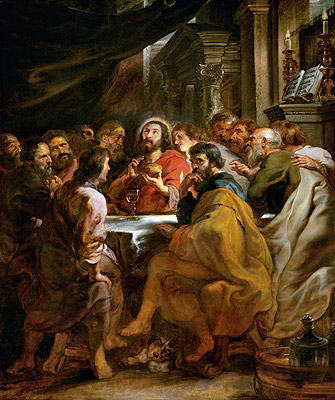 Last Supper, c.1630/32 by Rubens | Painting Reproduction